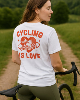 Cycling is love Oversized Heavy Shirt - Cycltastic fahrrad rennrad cycle fahrradliebe gravelbike